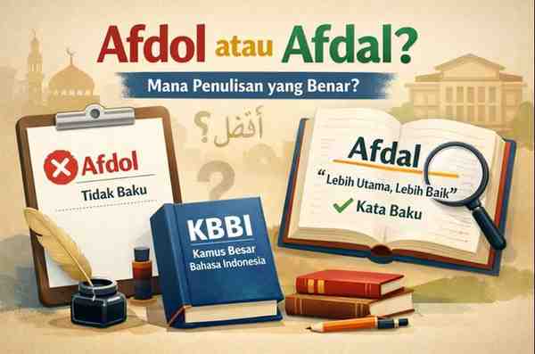 Afdol atau Afdal Penulisan yang Benar