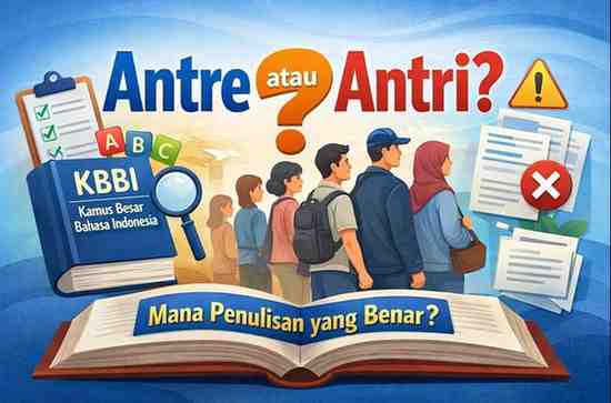 Penulisan yang Benar Antre atau Antri