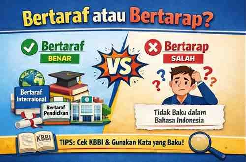 Penulisan yang Benar Bertaraf atau Bertarap