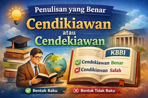 Penulisan yang Benar Cendikiawan atau Cendekiawan
