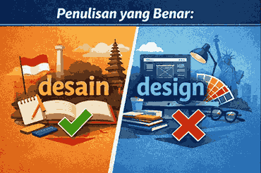 Penulisan yang Benar Desain atau Design