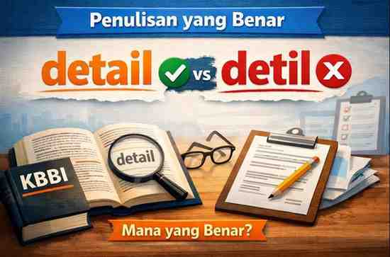 Penulisan yang Benar Detail atau Detil