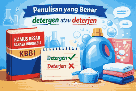Penulisan yang Benar Detergen atau Deterjen