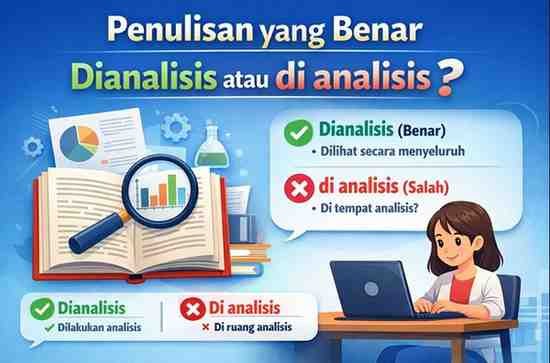 Penulisan yang Benar Dianalisis atau di Analisis
