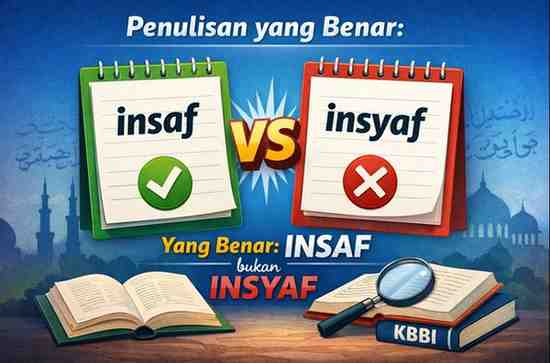 Penulisan yang Benar Insaf atau Insyaf