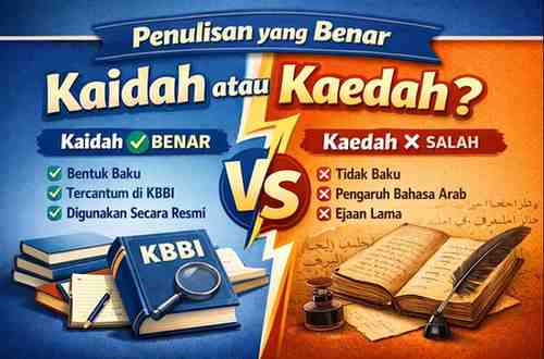 Penulisan yang Benar Kaidah atau Kaedah