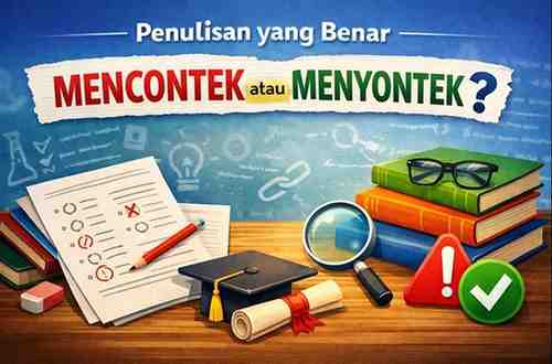 Penulisan yang Benar Mencontek atau Menyontek
