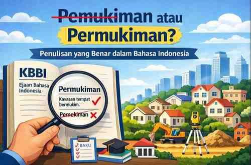 Penulisan yang Benar Pemukiman atau Permukiman