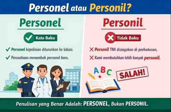 Penulisan yang Benar Personel atau Personil