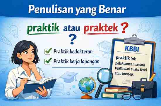 Penulisan yang Benar Praktik atau Praktek