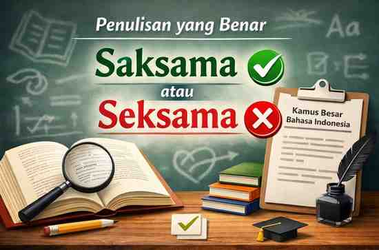 Penulisan yang Benar Saksama atau Seksama