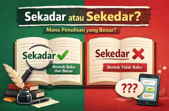 Penulisan yang Benar Sekadar atau Sekedar