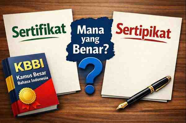 Penulisan yang Benar Sertifikat atau Sertipikat