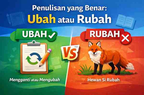 Penulisan yang Benar Ubah atau Rubah