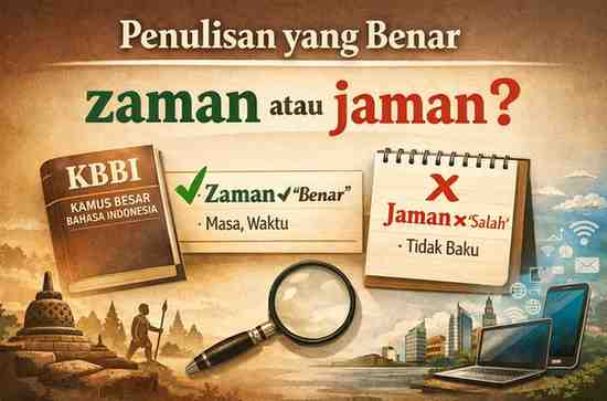Penulisan yang Benar Zaman atau Jaman