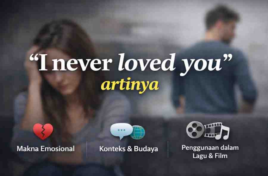 I Never Loved You Artinya