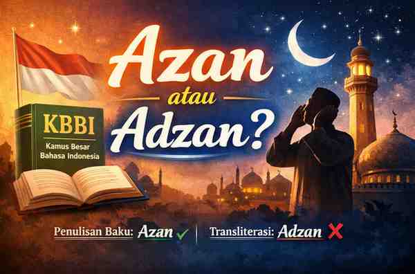 Penulisan yang Benar Azan atau Adzan