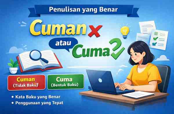Penulisan yang Benar Cuman atau Cuma