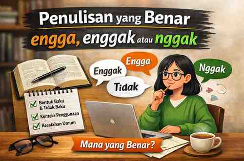 Penulisan yang Benar Engga, Enggak atau Nggak