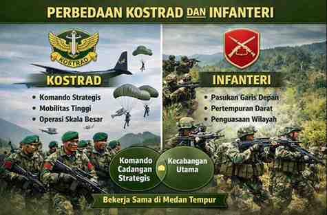 Perbedaan Kostrad dan Infanteri