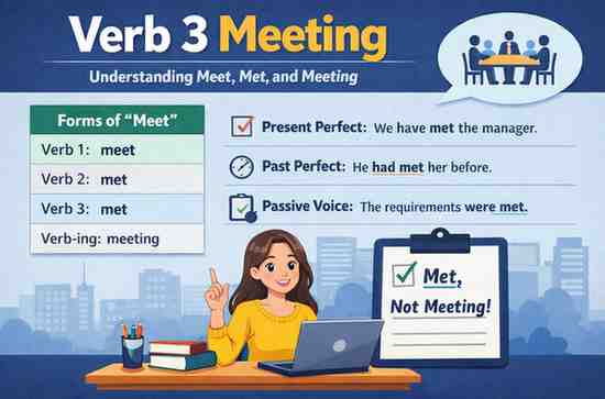 Verb 3 Meeting Adalah